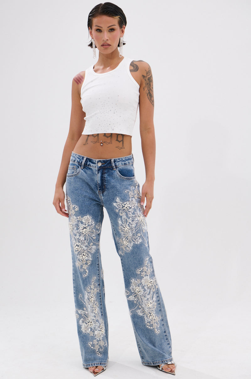 RHINESTONE QUEEN TANK