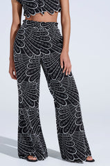 SET YOU FREE BLACK MULTI PALAZZO PANT
