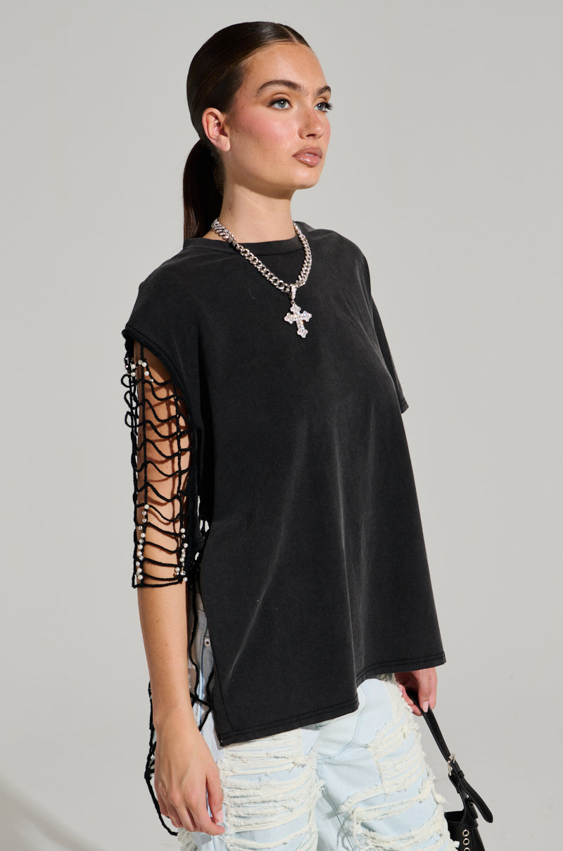 SOMEONE YOU KNOW SHIRT WITH CUTOUTS ON BACK