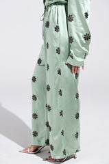 DREAMS COMING TRUE SATIN PALAZZO PANT