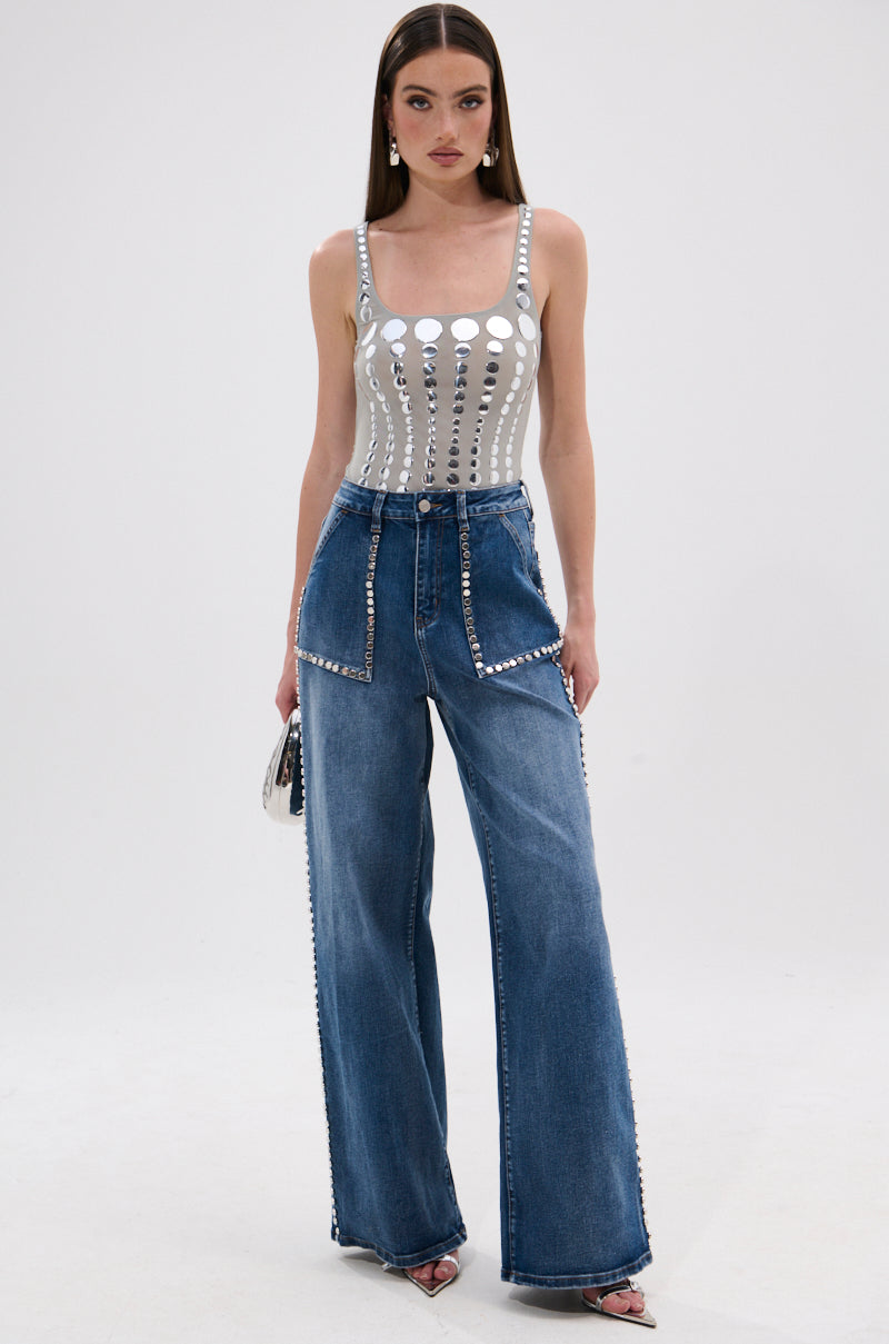 ILLUSION POLKA DOT BODYSUIT