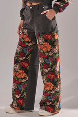 TRY ME FLORAL DENIM
