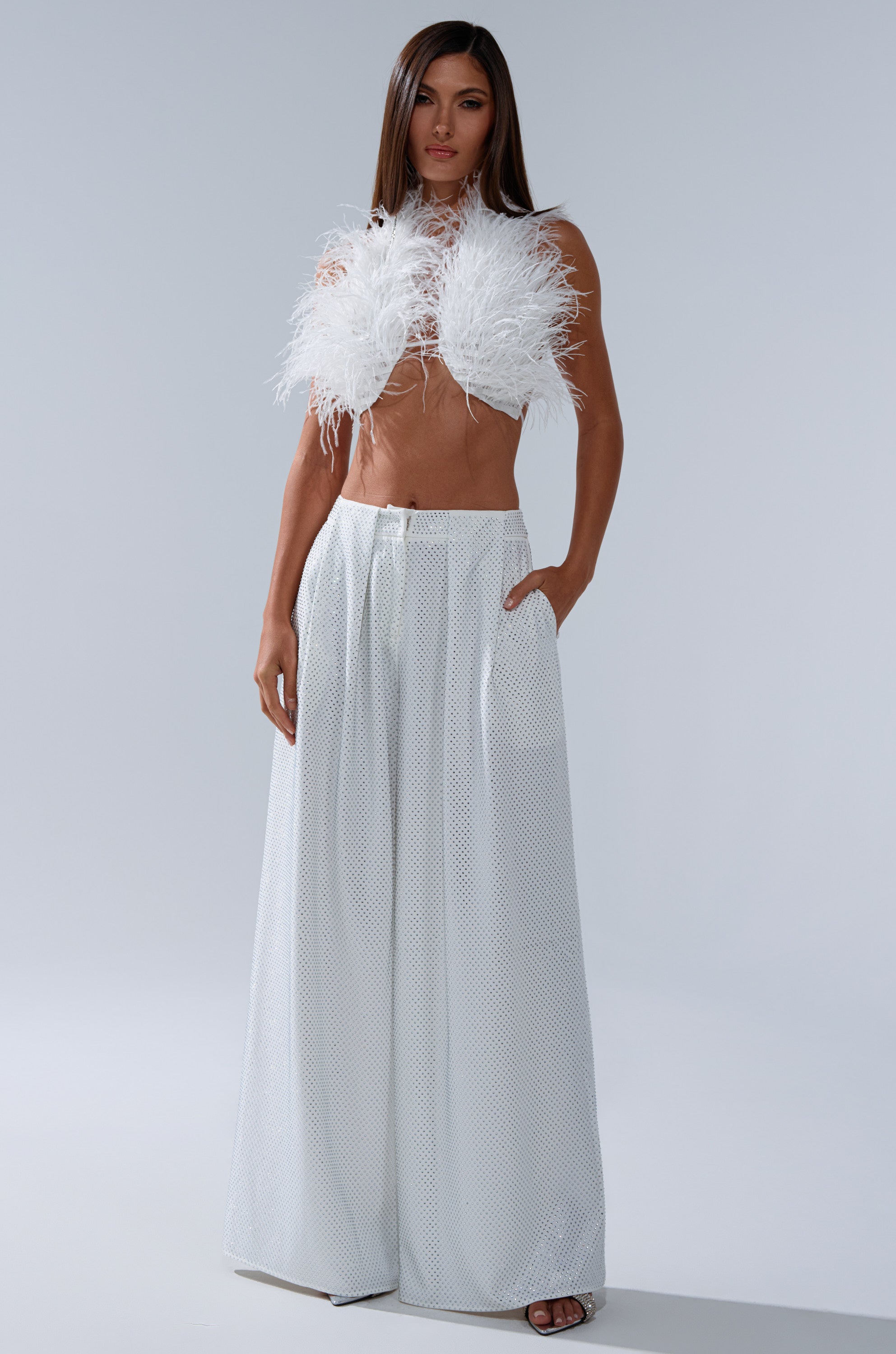 SHAKE IT FOR ME GIRL FEATHER BRALETTE