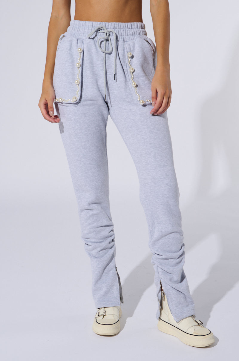 PEARL DETAIL JOGGER PANT