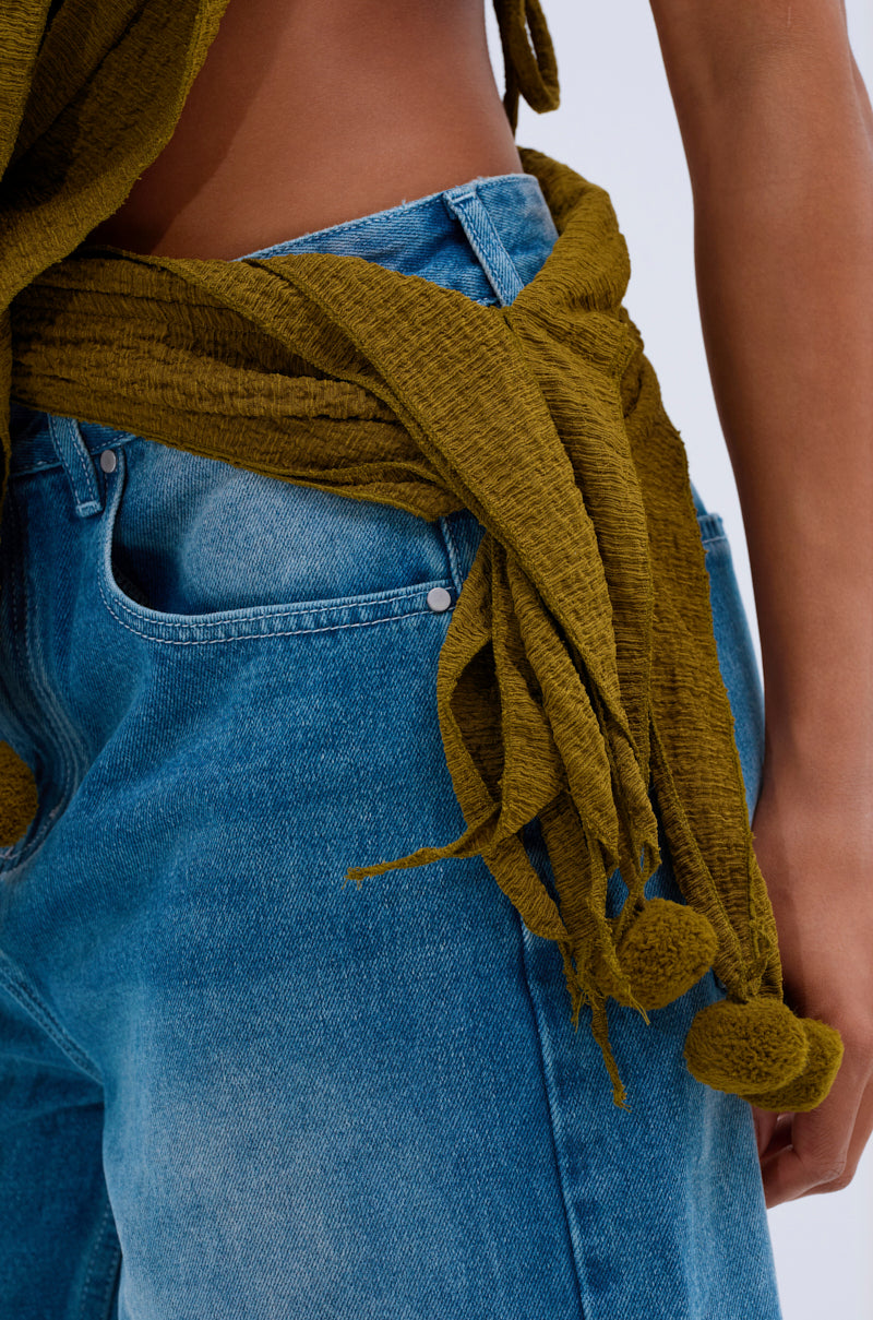 ISLAND DREAMS WRAP HALTER TOP