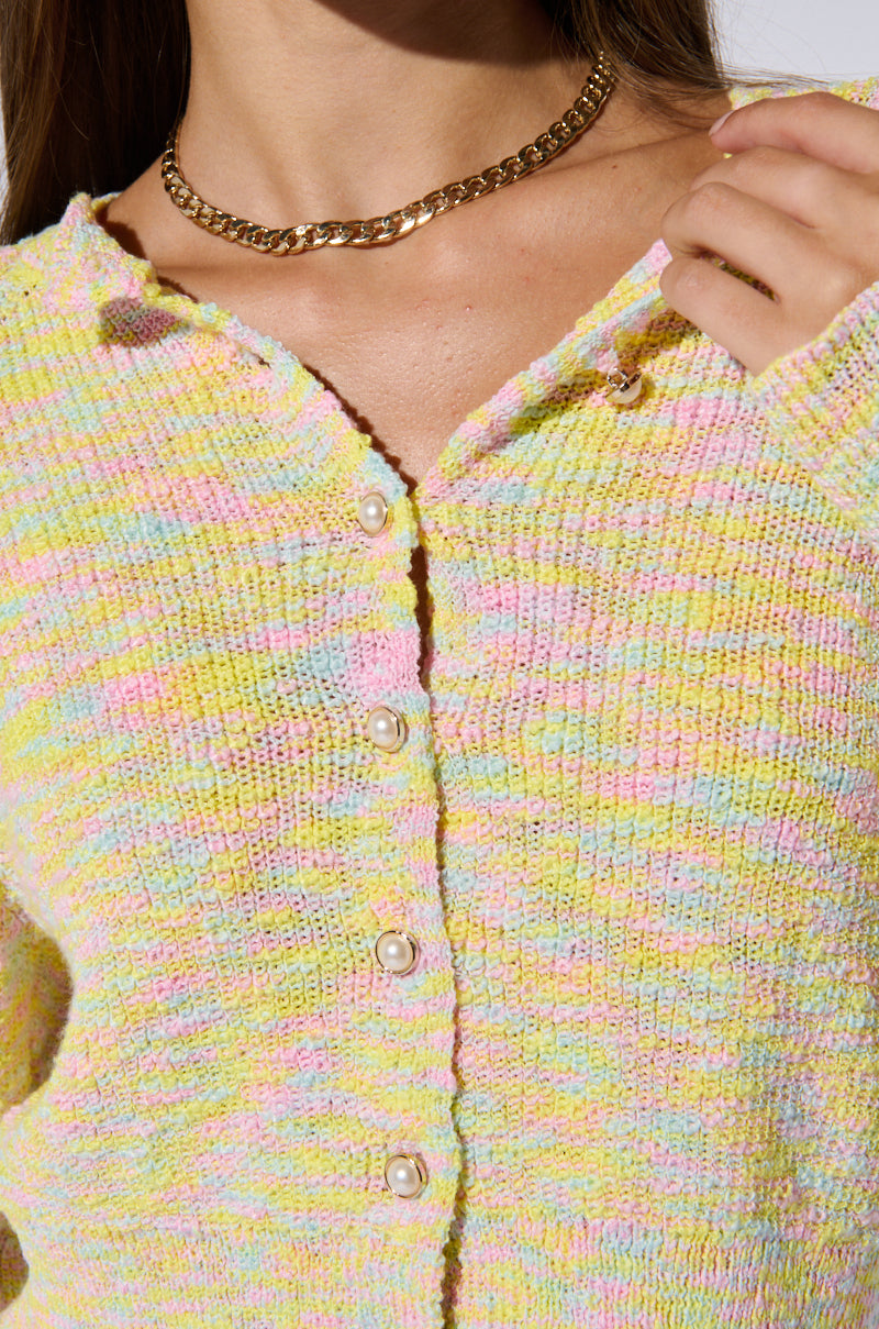 SWEET LIKE SUGAR KNIT CARDIGAN
