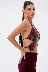 BUTTERFLY EFFECT IN OXBLOOD