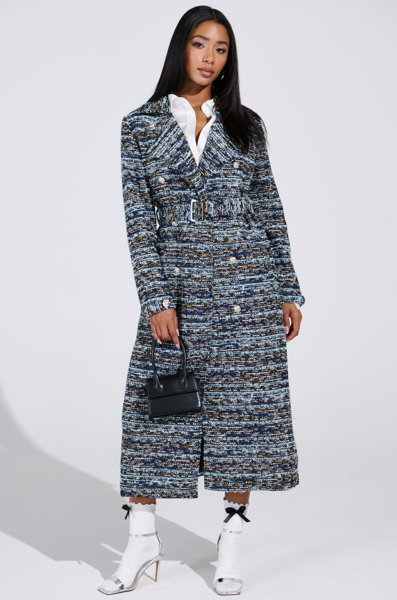ALZURA TWEED TRENCH