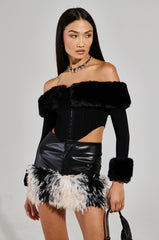 WINTER BAE OFF THE SHOULDER CORSET