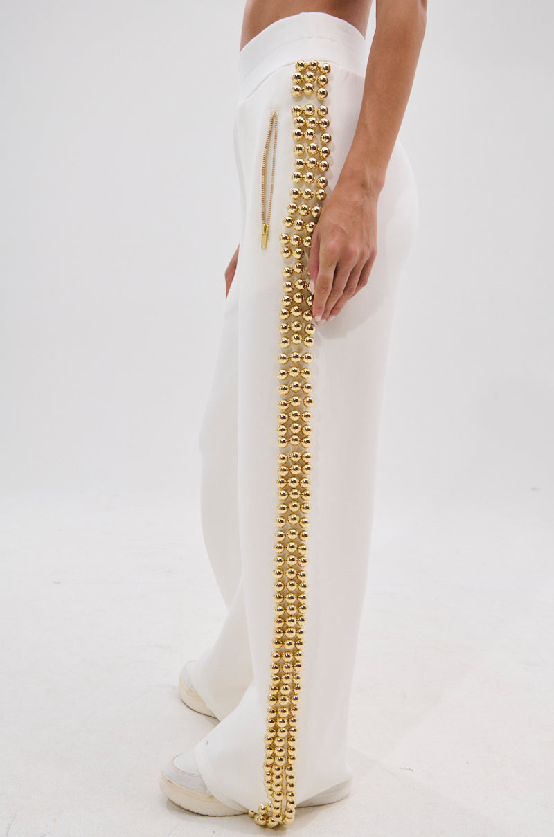 BALLS TO THE WALL JOGGER IN WHITE
