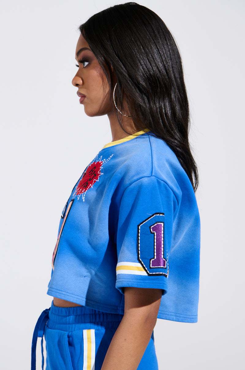 THREE ONE TWO CROP TEE