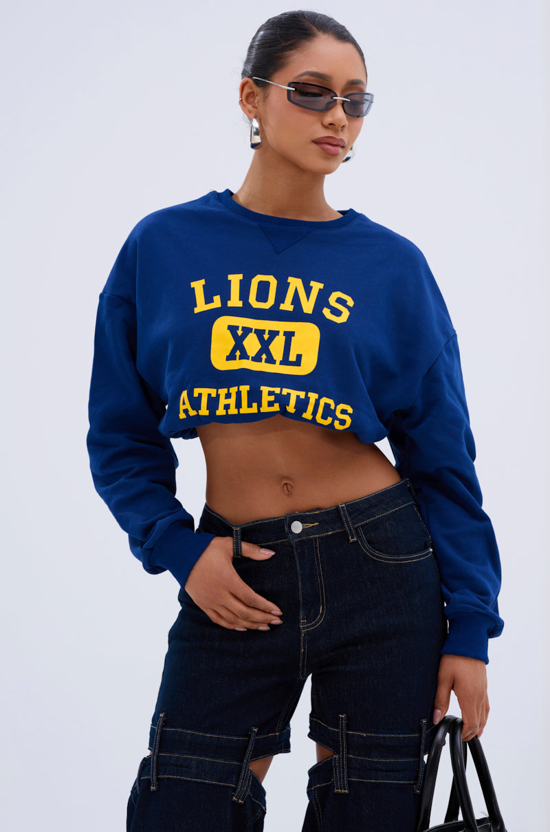 CHICAGO ATHLETIC CROP SWEATSHIRT
