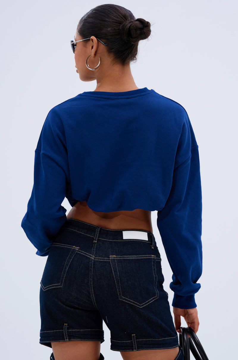 CHICAGO ATHLETIC CROP SWEATSHIRT