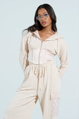 AROUND THE WORLD ZIP UP SWEATSHIRT