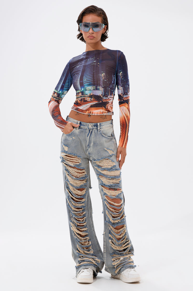 CITY LOVER MESH LONG SLEEVE