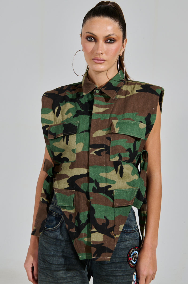 DON'T STEP TO ME BUTTON DOWN