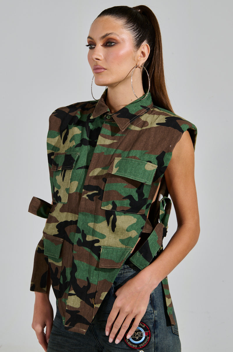 DON'T STEP TO ME BUTTON DOWN