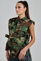 DON'T STEP TO ME BUTTON DOWN