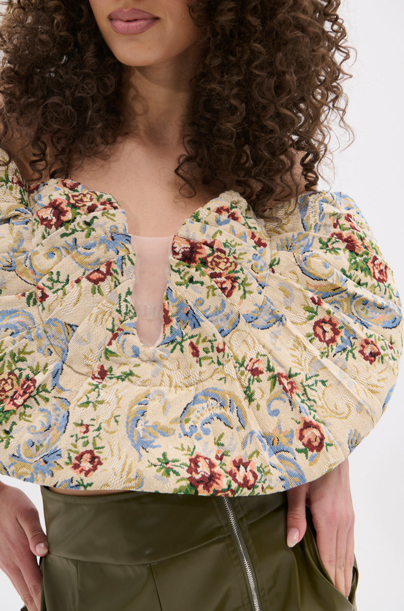 LOOK THIS WAY JACQUARD BLOUSE