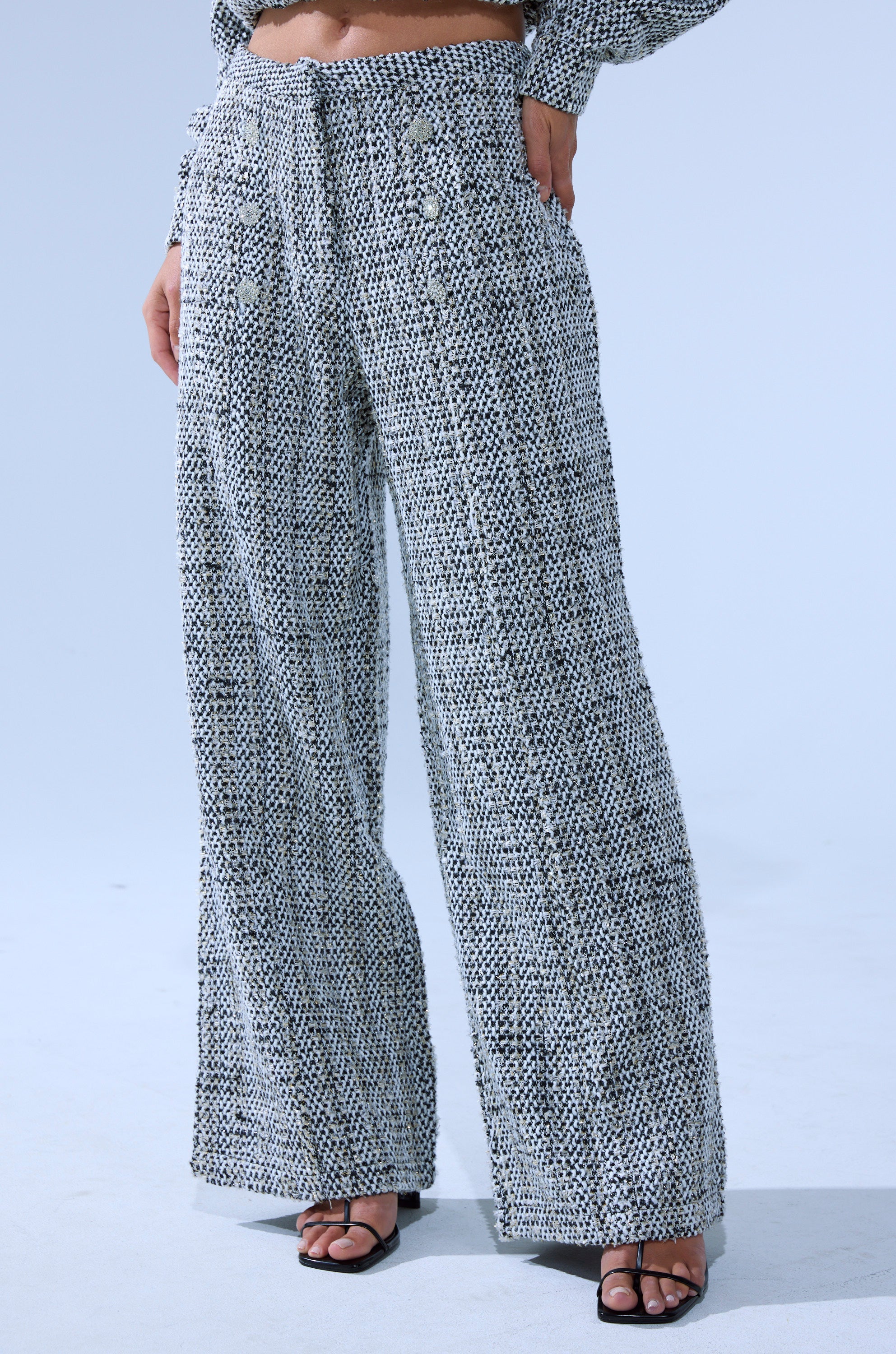 DRESSY VIBES TWEED PANT