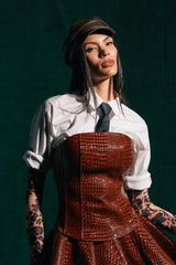 TOO GOOD FOR YOU CROCODILE CORSET