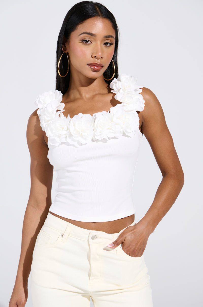 AURA FLORAL TANK TOP