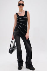 TOO GOOD FOR YOU BLOUSE WITH ZIPPERS