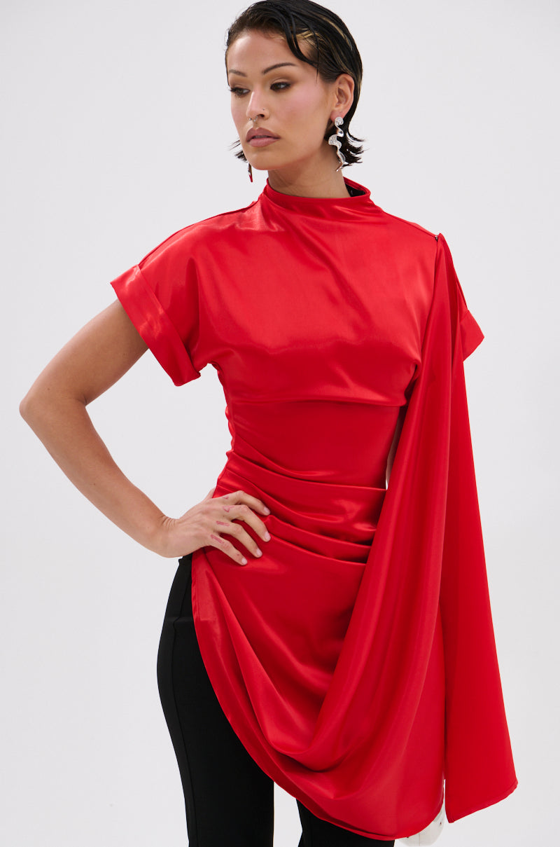 HILLARY SATIN BLOUSE