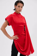 HILLARY SATIN BLOUSE