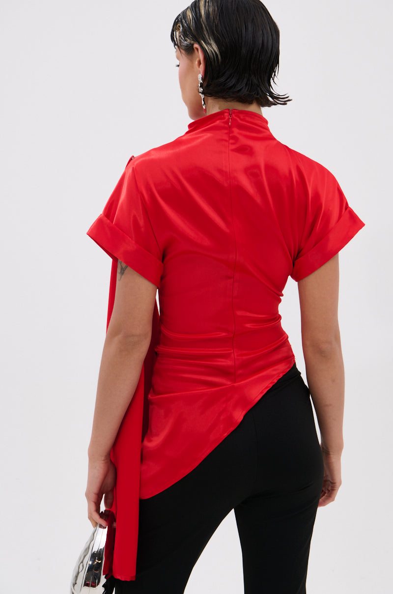 HILLARY SATIN BLOUSE