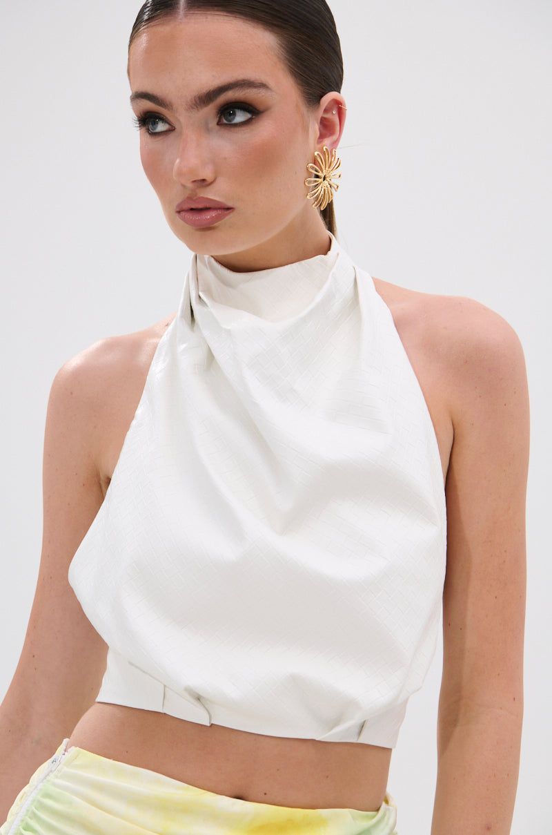 GOING NO WHERE HALTER BLOUSE