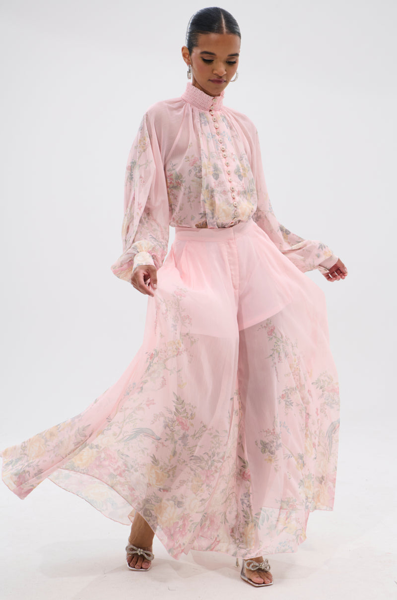 SIENNA FLORAL WIDE LEG TROUSER