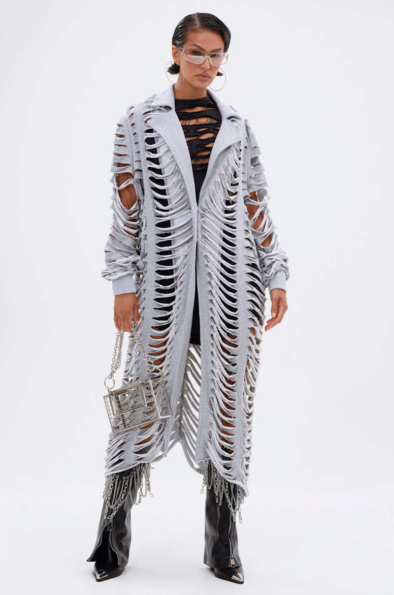 CUT IT OUT FRENCH TERRY TRENCH