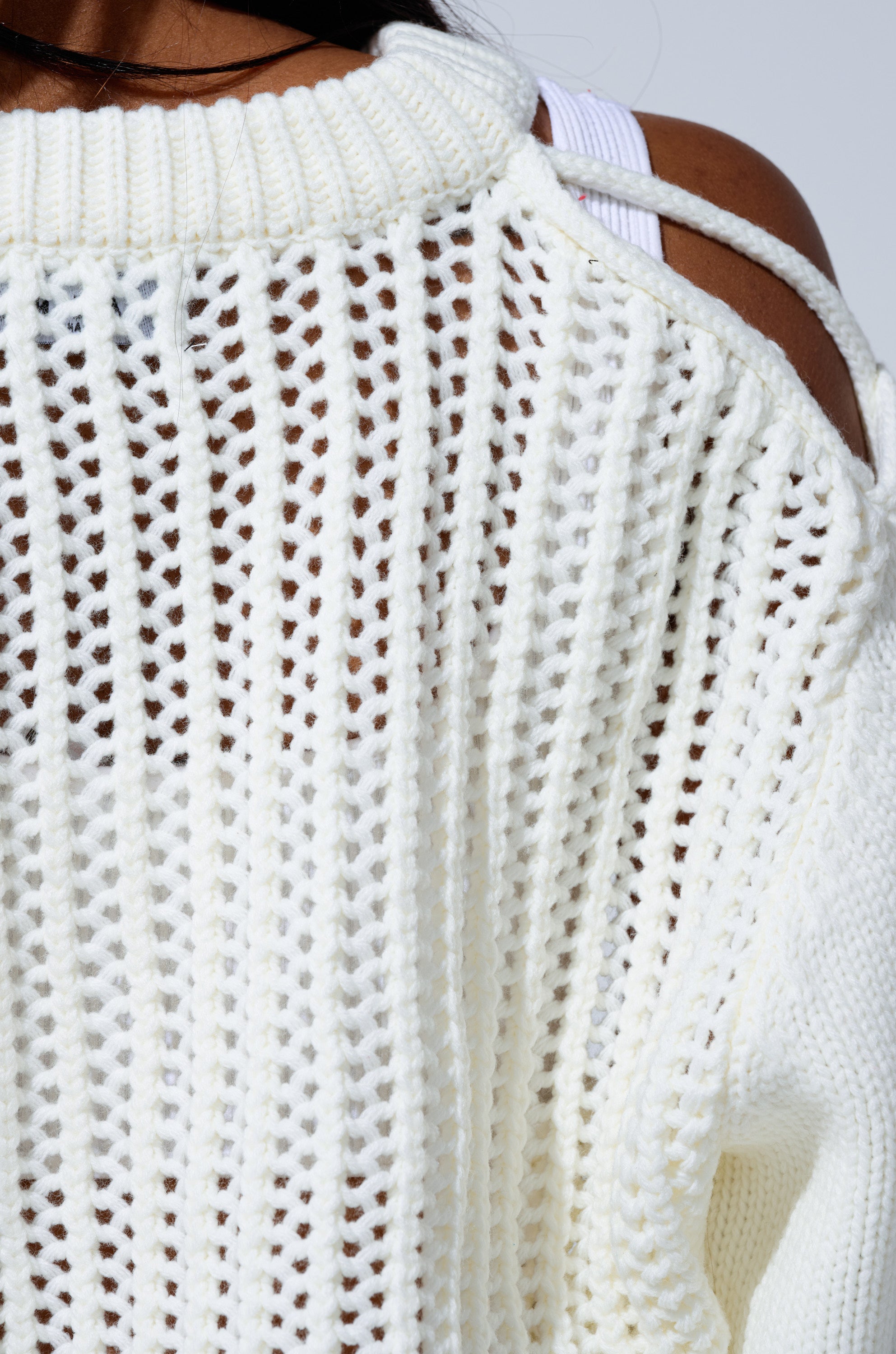 OVER THE TOP CUT OUT OVERSIZED SWEATER