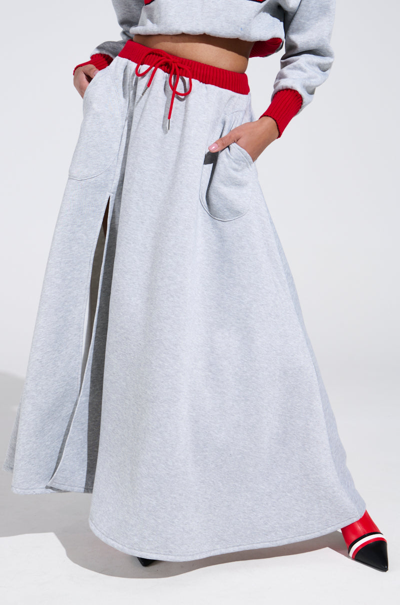 B-VARSITY MAXI SKIRT