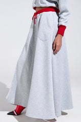 B-VARSITY MAXI SKIRT