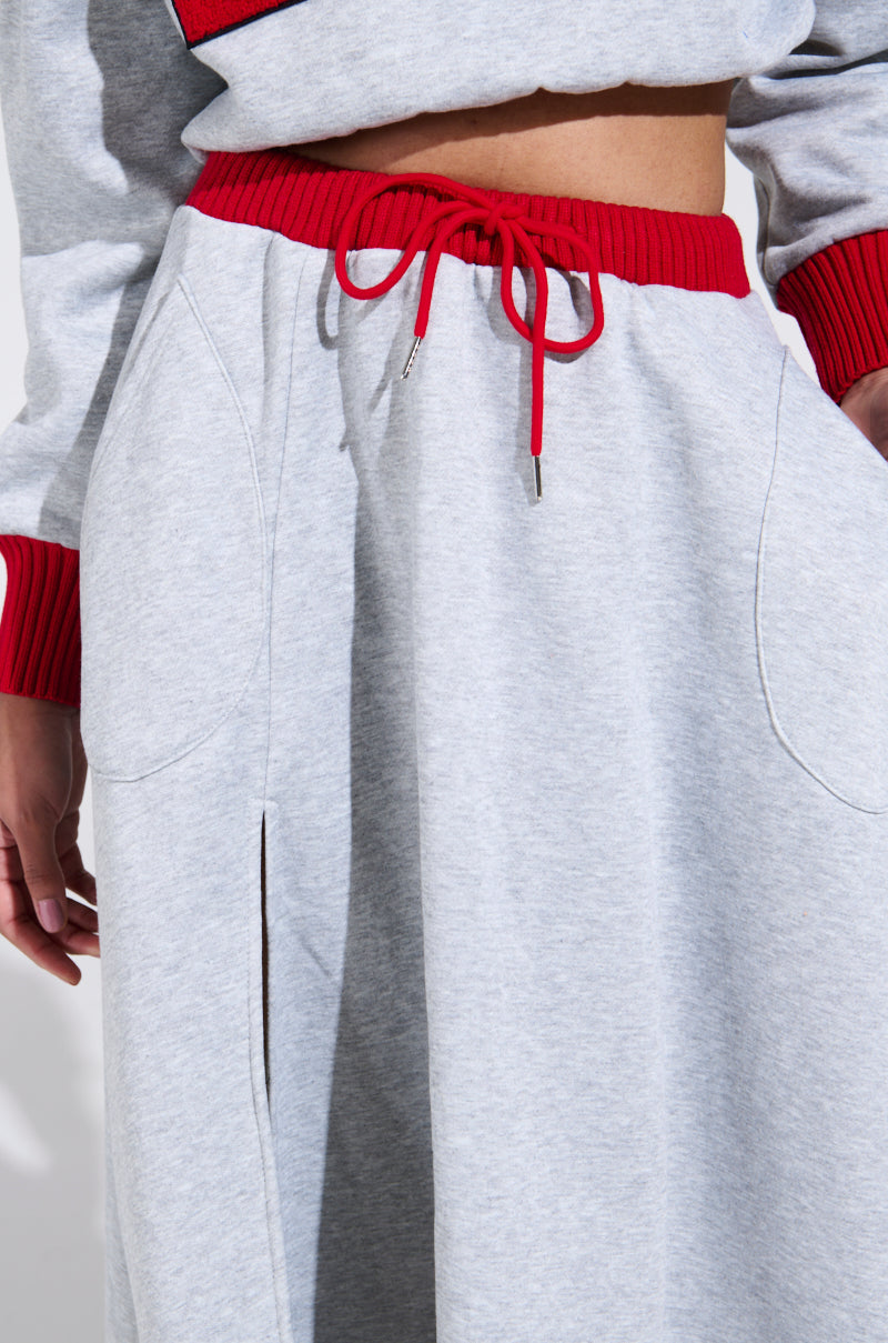 B-VARSITY MAXI SKIRT