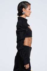 DONT MESS WITH ME CROP SWEATSHIRT