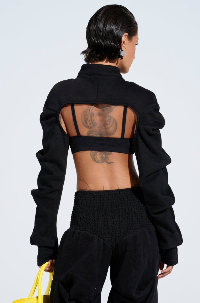 DONT MESS WITH ME CROP SWEATSHIRT