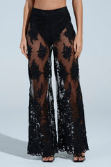 KAI LACE TROUSER IN BLACK