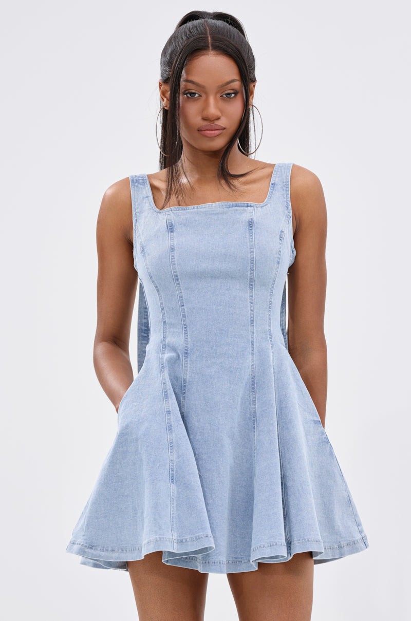 JOANNA DENIM MINI DRESS