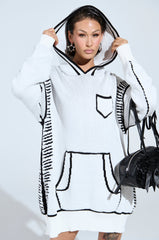 SKETCH IT KNIT SWEATSHIRT DRESS