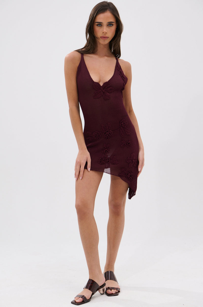JUST ONE NIGHT KNIT MINI DRESS