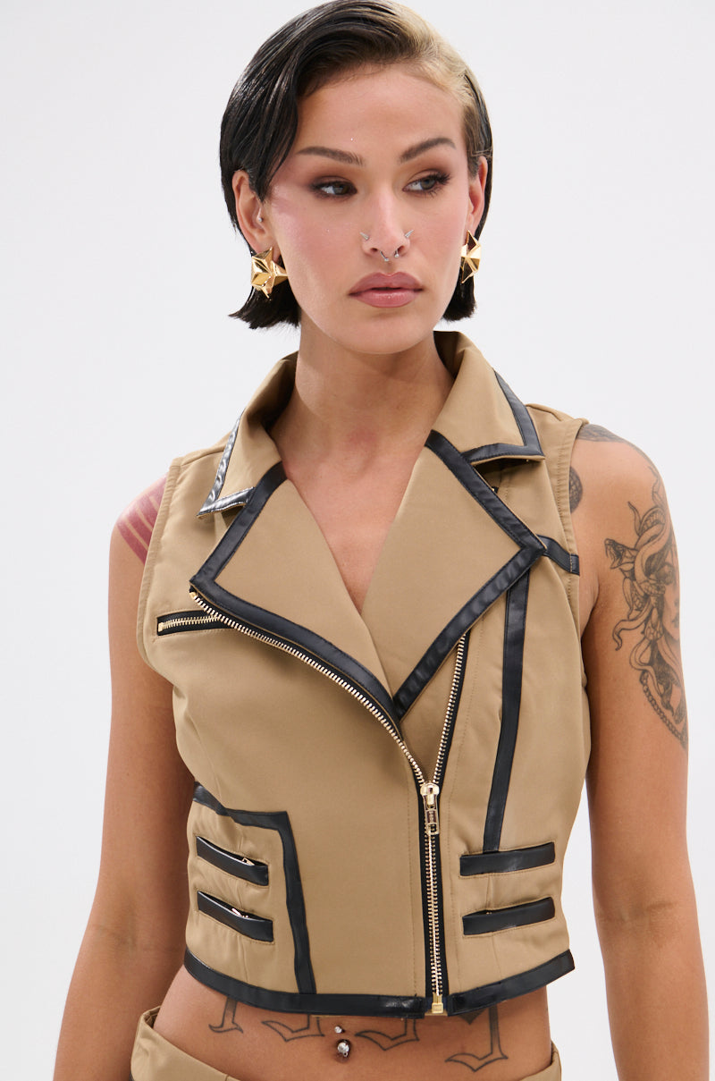 EAST HAMPTON VEST IN BROWN