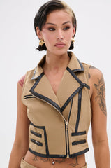 EAST HAMPTON VEST IN BROWN