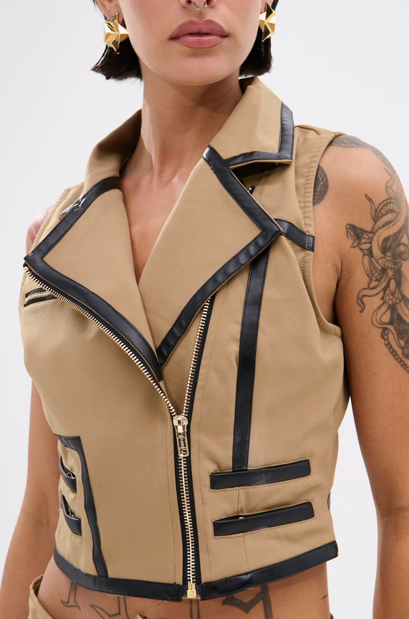 EAST HAMPTON VEST IN BROWN