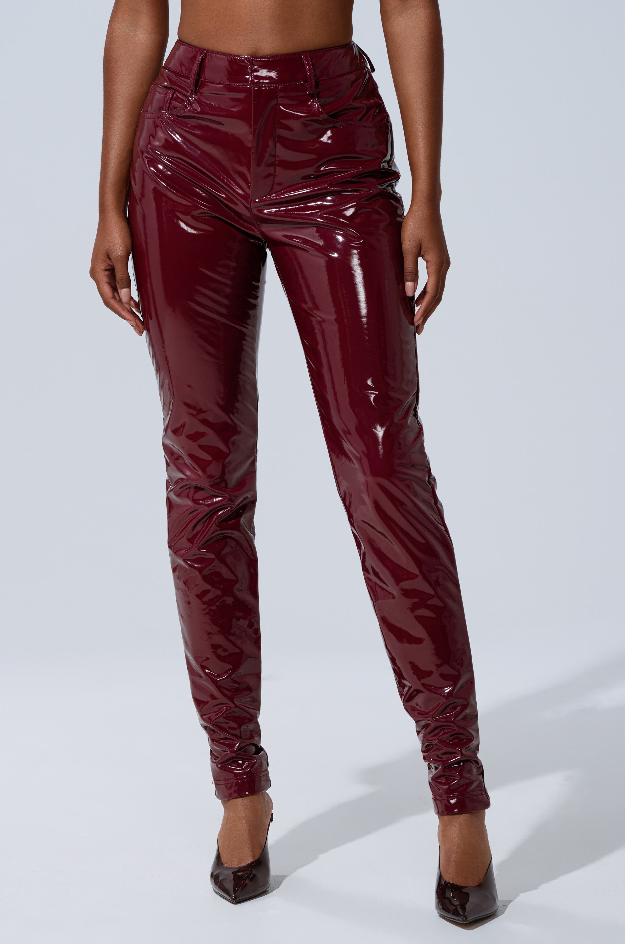 ON FIRE FAUX LEATHER LEGGING