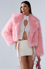 DIVINE FEMININE FAUX FUR COAT