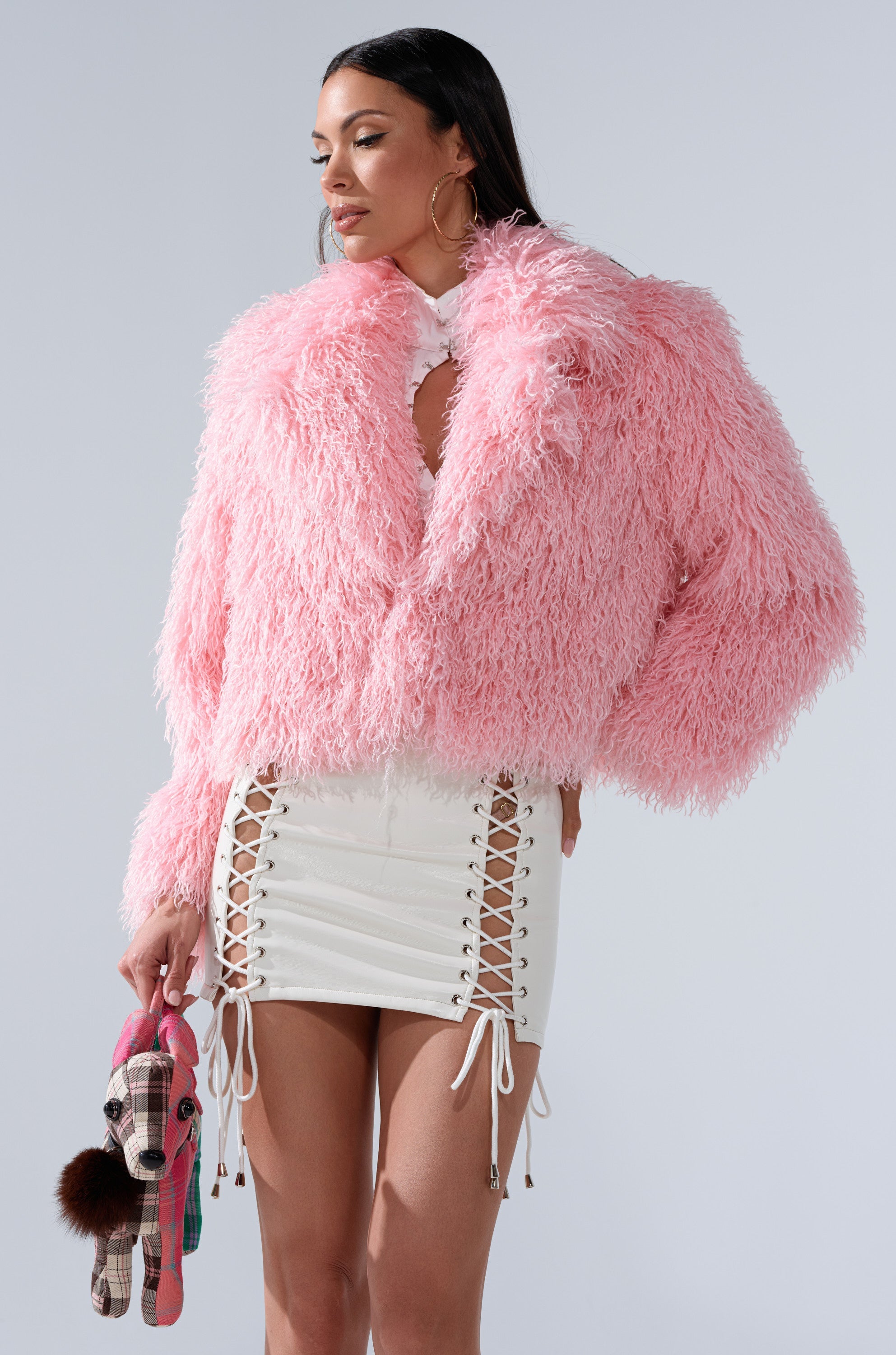 DIVINE FEMININE FAUX FUR COAT