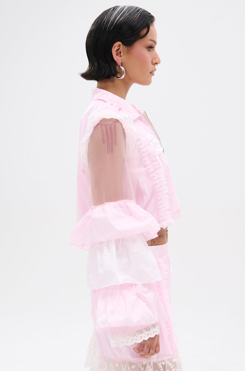 CANDY LACE TRIM WINDBREAKER